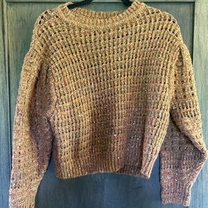 Universal Thread Brown Knit Crew Neck Sweater